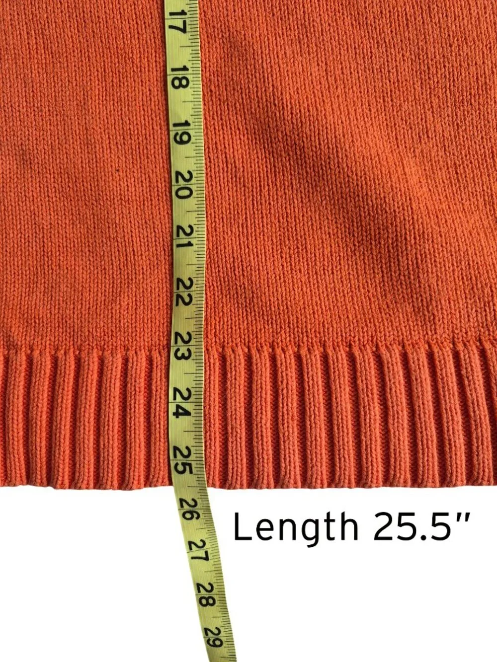 Lauren Ralph Lauren Vintage Crest Logo Sweater Quarter Zip Orange Size M